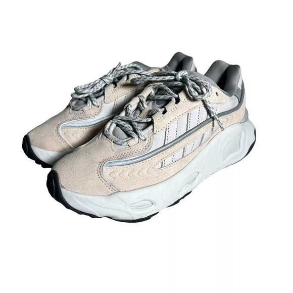 Adidas Women's Lace-Up Logo Standard Oznova Sneaker Running Shoes Size 7 - Picture 6 of 14